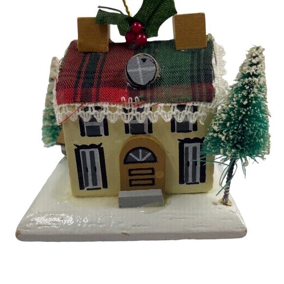 Vintage Christmas 🎄Ornament Miniature Wood House by Kurt Adler - Picture 2 of 10